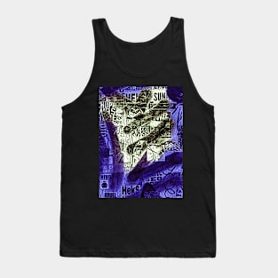 Purple Graffiti Urban Art NYC Street Style Tank Top